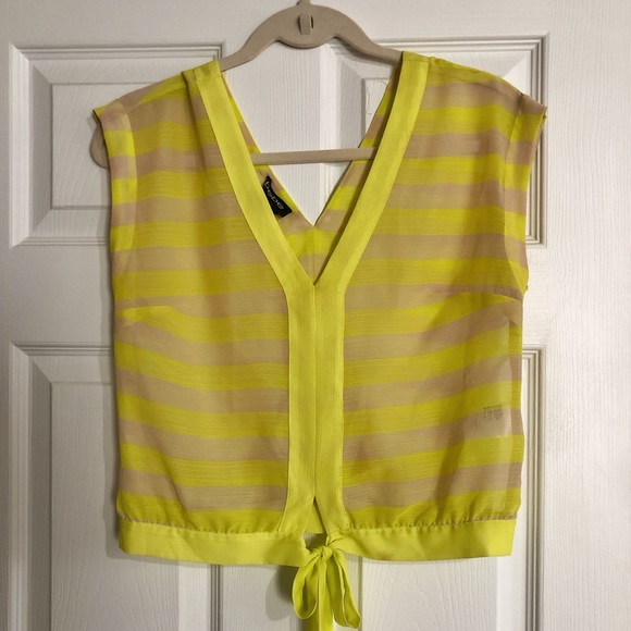 Sheer Neon BEBE Blouse - Picture 5 of 5